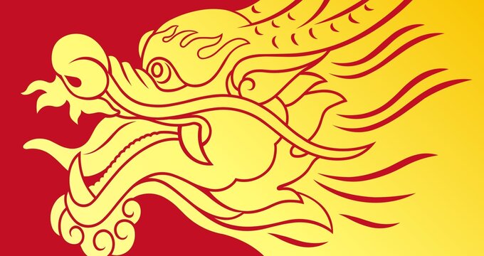 龍矢量圖燙金