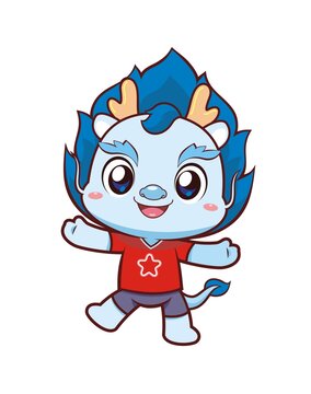 卡通可愛小龍弟