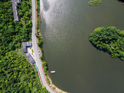 重庆铜梁玄天湖航拍