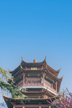 江苏南京雨花台景区楼阁雨花阁