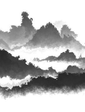 抽象水墨畫