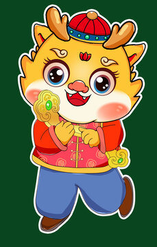 卡通龍年