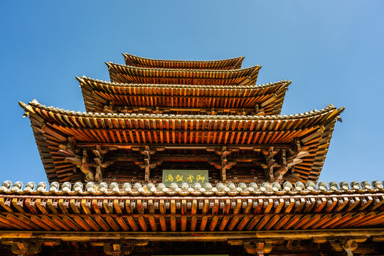 太山景区仿唐古建筑