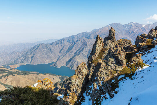 天山天池国家地质公园风光