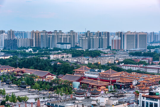 中国西安大雁塔景区