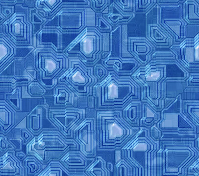 藍(lán)色手繪科技背景