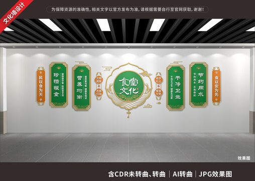 食堂文化墻
