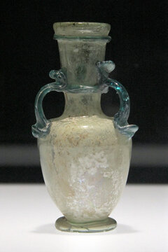 罗马帝国时期玻璃双耳瓶