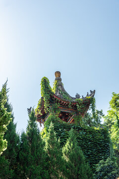 中国西安华清宫园林古建筑