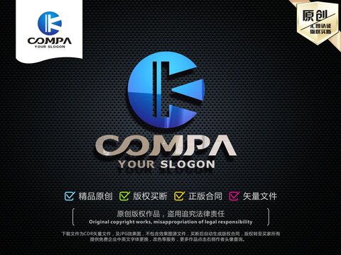 K字母LOGO設計