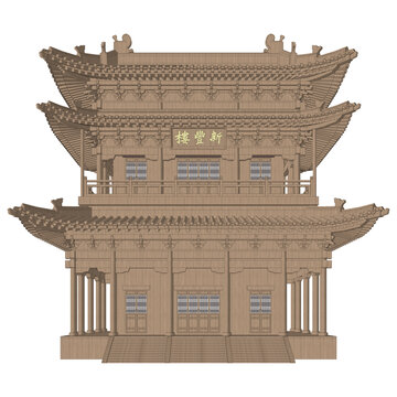 積木模型立面效果