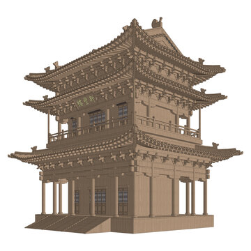 積木模型軸測效果