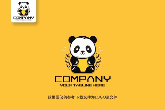 动物熊猫logo标志