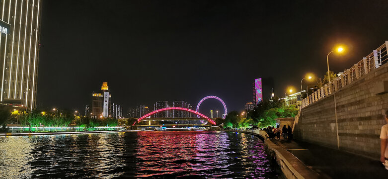 海河夜景