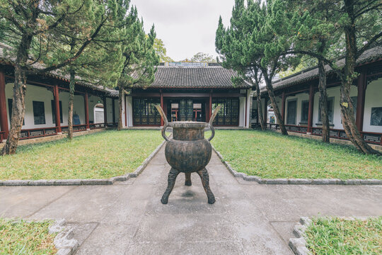 中国广西柳州柳侯祠庭院