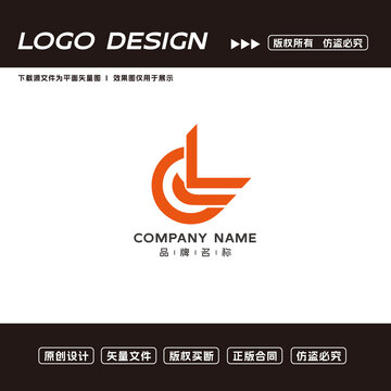 CL字母logo标志