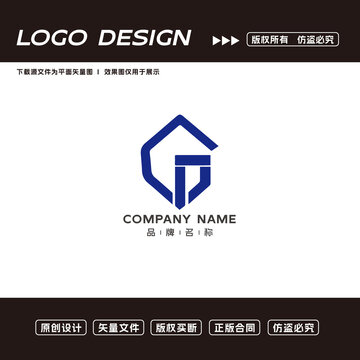 CP字母logo標志