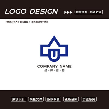 U字母logo标志