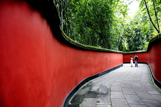 武侯祠景观红墙