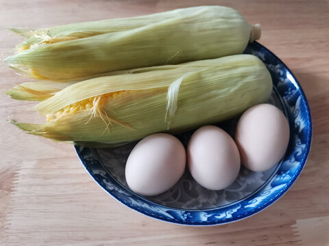 玉米鸡蛋五谷杂粮早餐轻食健康