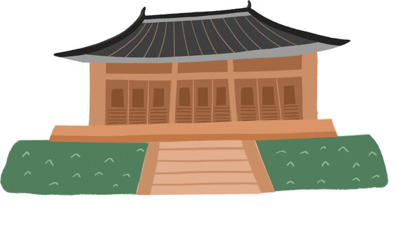 普照寺手繪插畫