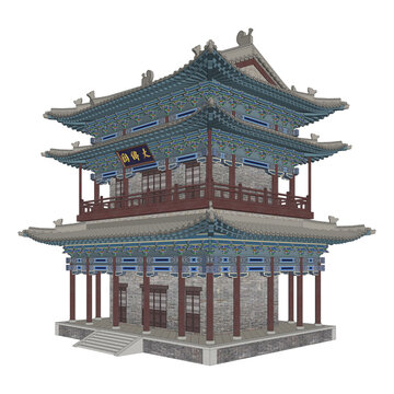 大佛閣軸測(cè)效果
