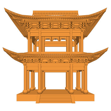 閣樓木結(jié)構(gòu)立面效果