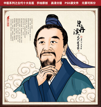 古代十大中醫(yī)之朱丹溪肖像
