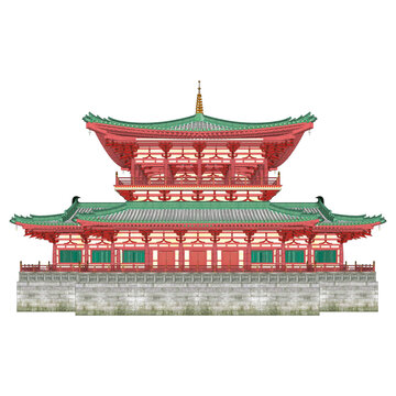 大明宮含涼殿背立面效果
