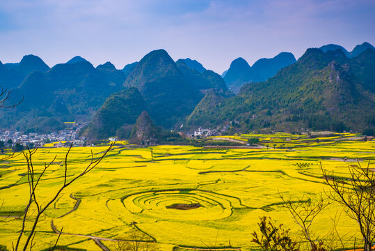 山村春景