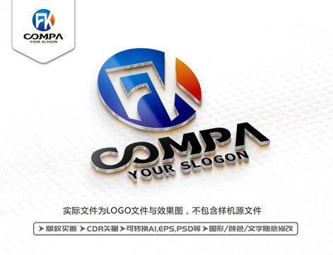 FK字母LOGO設(shè)計(jì)