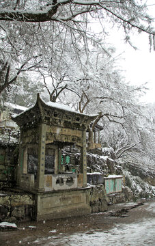 园林雪景