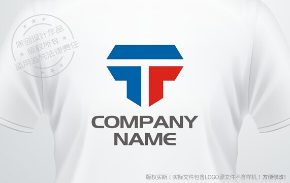 T设计图标logo