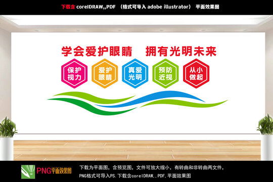 保護(hù)眼睛文化墻