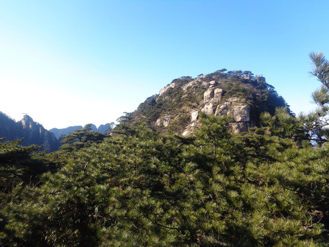 黄山石头山风光