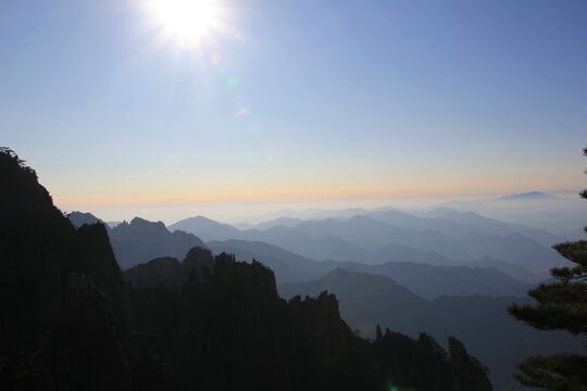 黄山山峰