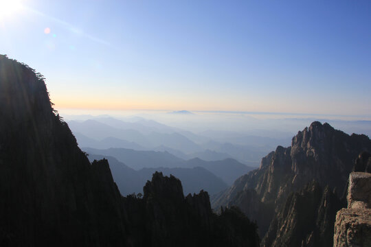 黄山山峰