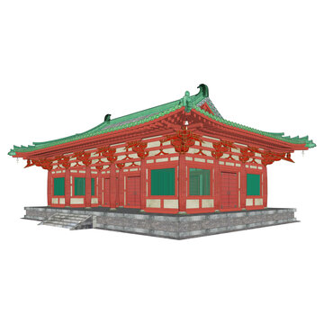 紫辰門軸測效果