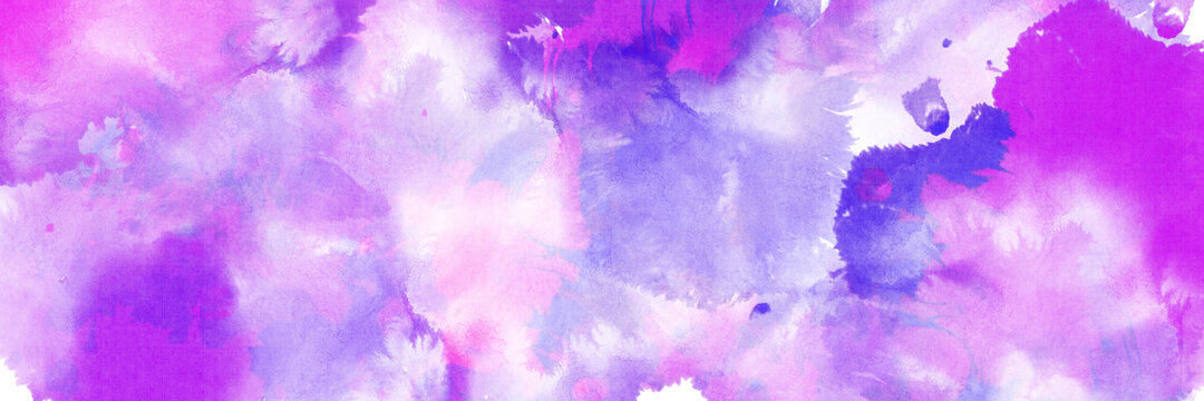 紫色水彩数码印花