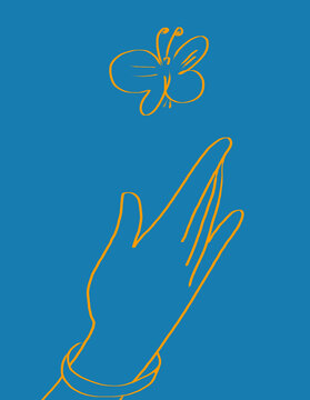 線描與手姿