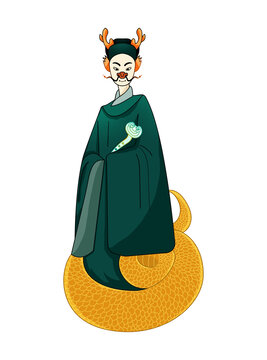 生肖龍IP形象國(guó)潮插畫