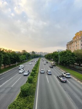 广深公路深圳段局部景观