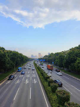 广深公路深圳段局部景观