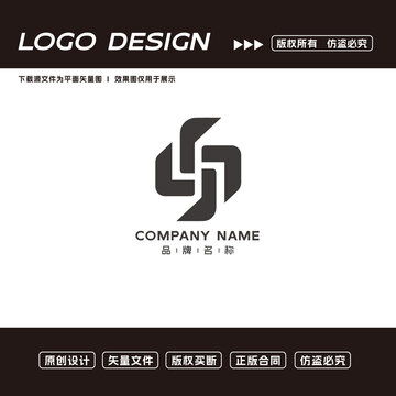 LJ字母logo標志