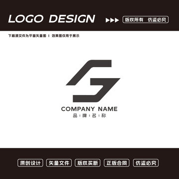 FJ字母logo標志