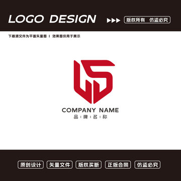 LS字母logo标志