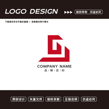 GL字母logo标志