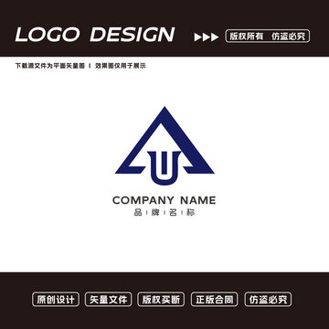 U字母logo标志