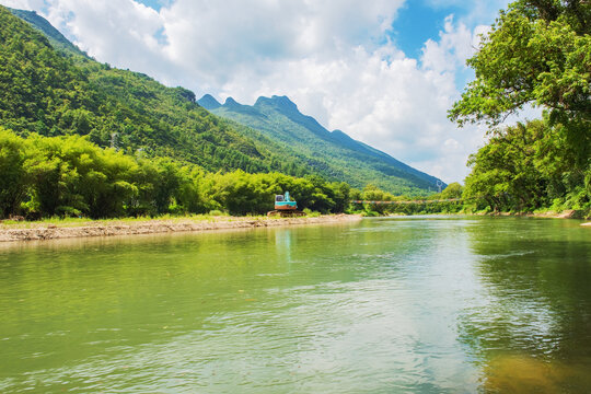 中国广东的山脉和公园绿色美景