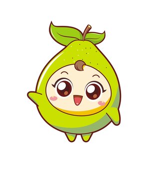卡通可愛小柚子
